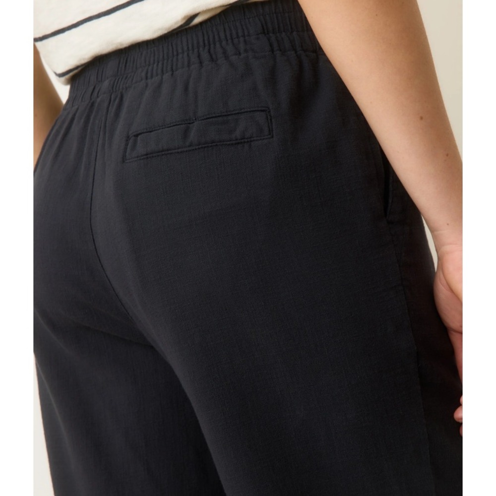 Marine Layer Elle Relaxed Crop Pant Women's Elastic Waist 98% COTTON - Size M - Picture 3 of 14